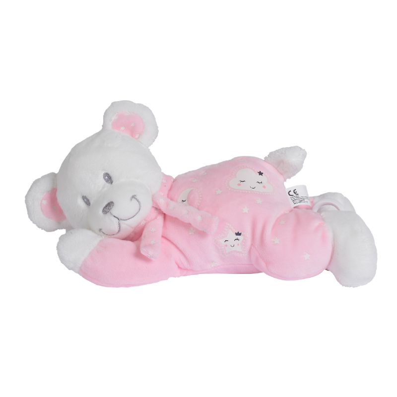  - new boone glow musical box pink bear 